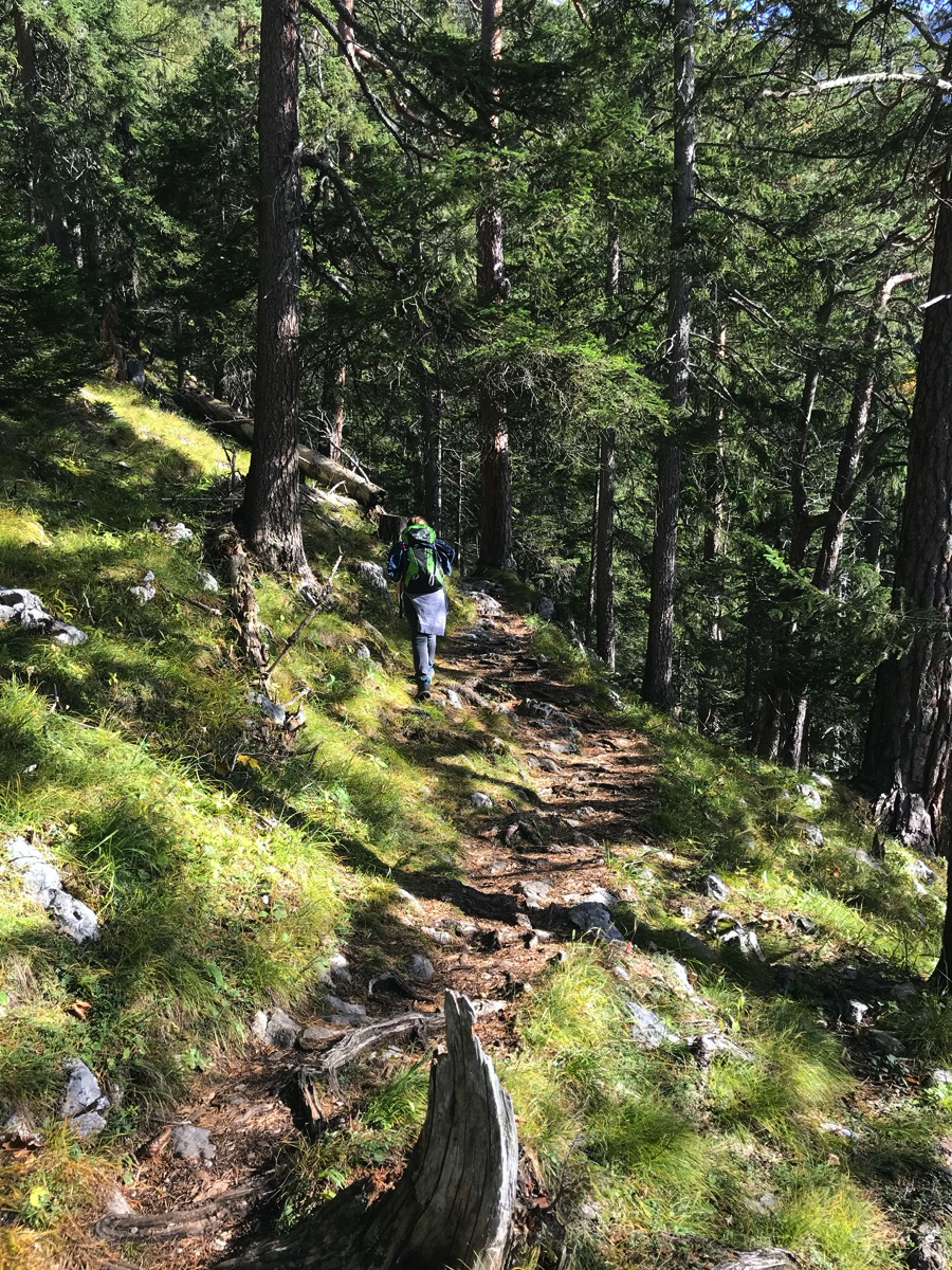 Der Leitersteig heißt so, weil es dort keinerlei Leitern gibt.