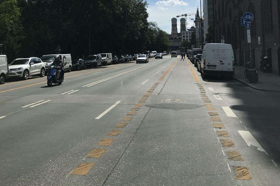Popup-Radwege in M&uuml;nchen
