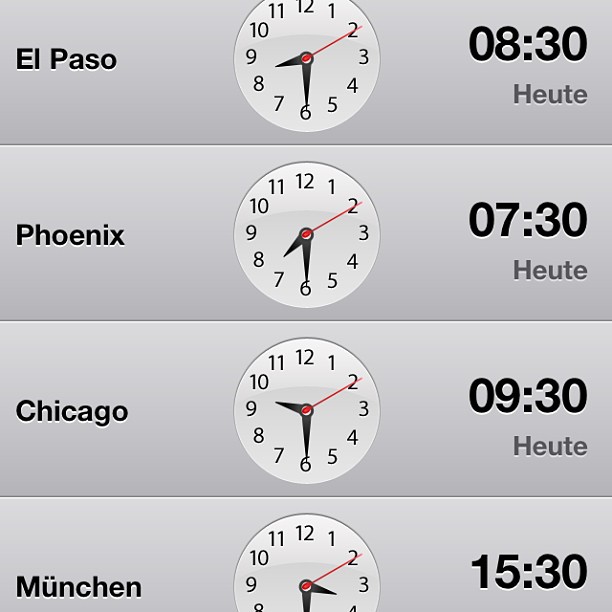 Hat mal jemand eine Uhrzeit?