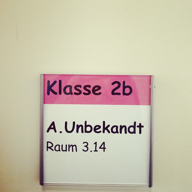 Gedenktafel f&uuml;r die anonyme Lehrerin