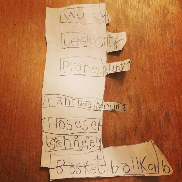 Wunschzettel jetzt doch "verst&auml;ndlich"