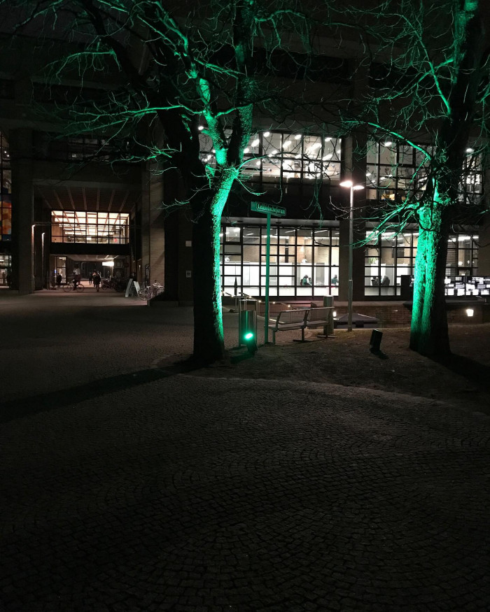 In der ehemaligen Kinder und Jugendbibliothek wird jetzt getestet, in der ehemaligen Philharmonie we